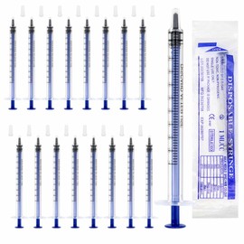 Scettar 80 Pcs Colostrum Collection Syringe, 1ml Syringes Colostrum Syringe With Caps Colostrum Collection Kit for Colostrum Harvesting Measuring Liquids Scientific Labs Pet Feeding