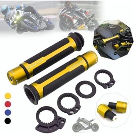 Vmingo Puño Moto Cubre Contrapeso Aluminio Deportivo Universal Rojo