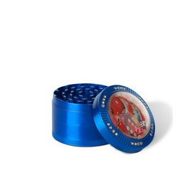 Zinc Alloy Grinder, Halbur Grinder Versatile 63 mm Spice Mill with Scraper, Portable Durable Zinc Alloy Spice Mill for Spices Dried in the Kitchen