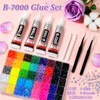 Rhinestones for Bedazzling Kit, 40000Pcs Multi-Color 3mm Resin Flatback Gems