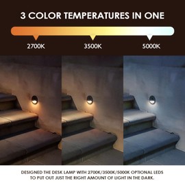 LED Low Voltage Deck Lights Outdoor Waterproof,6-Pack 3CCT Deck Lighting Fixtures Landscape Step,3W,12V-24V AC/DC Die-cast Aluminum Housing Fence Lamp Wired 2700K/3500K/5000K (Black)