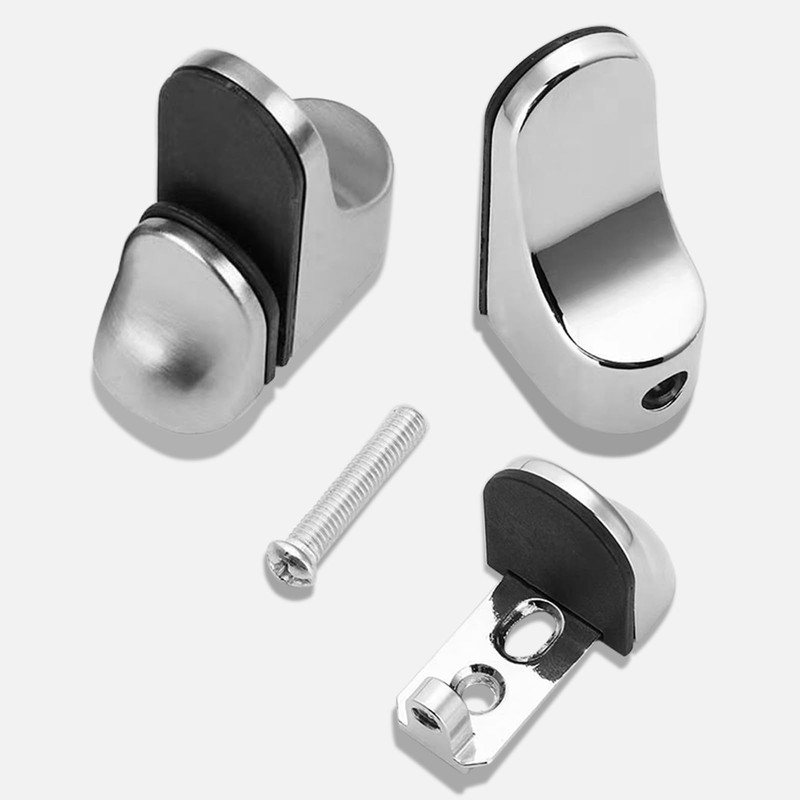 CHMYY 4 Pcs Metal Bracket, Glass Shelf Bracket, Adjustable Zinc