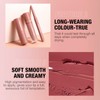 Matte Nude Velvety Lipstick Makeup Kit，All-IN-One Lip Kit, Velvety Nude