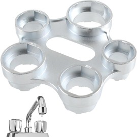 Universal Aerator Wrench Tap Aerator Assembly Disassembly Tool 10 Sizes for Replacement Aerator (Color : Silver)