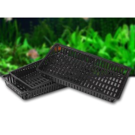 Yardwe 10pcs Aquarium Plastic Baskets Aquatic Pots Water Grass Basket Plastic Planting Net Pots for Underwater and Pond Plants
