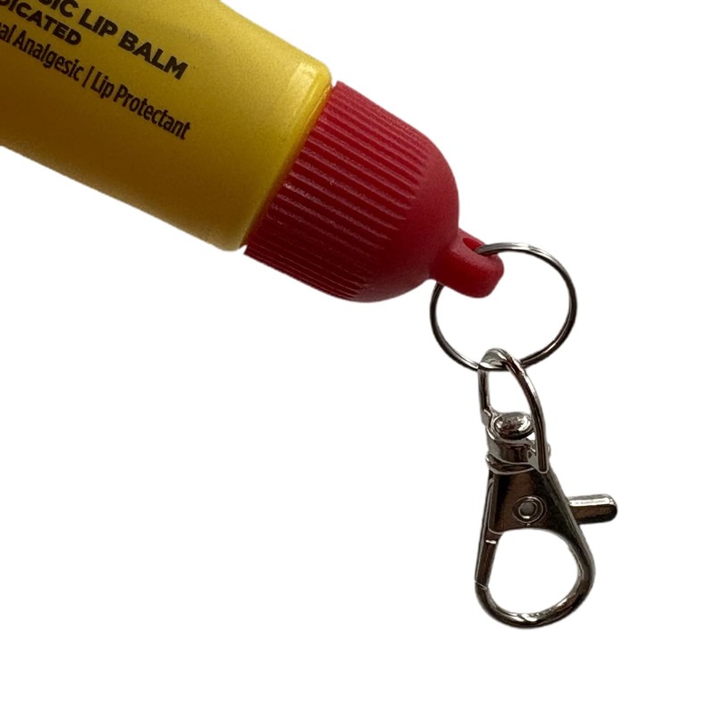 4 Pcs Keychain Cap for Carmex Classic Lip Balm 0.35