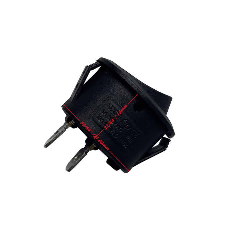 5-Pack Oval Boat Rocker Switch 2 Terminal 2 Position On/Off