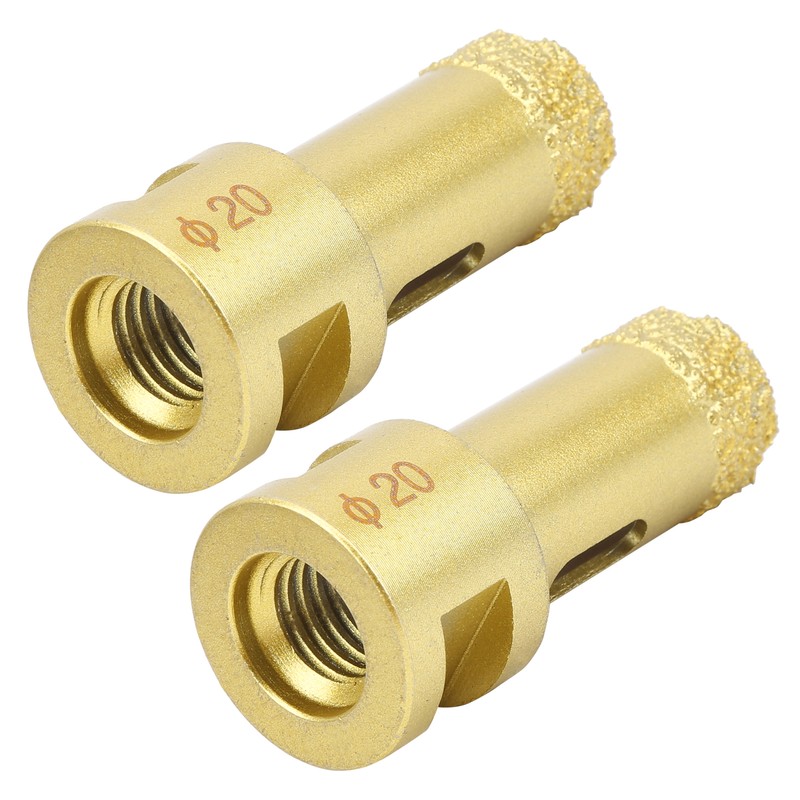 2Pcs Diamond Hole Saw Opener Brazing Drill Bit Drilling Marble
