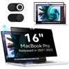 MagicSuction Privacy Filter Compatible with MacBook Pro 16 Inch (2021-2024,