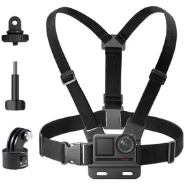 AKASO Quick Release Chest Mount Harness Chesty Strap for EK7000/ EK7000 Pro/Brave 4/ Brave 4 Pro/Brave 7 LE/Brave 7/ Brave 8 Lite/Brave 8/ V50X/ V50 Elite/ V50 Pro, and other Action Cameras
