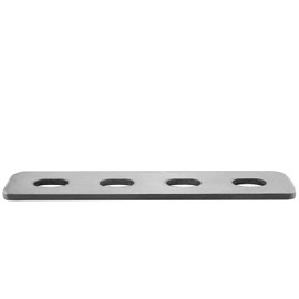 JCBIZ 4PCS 20x107mm Stainless Steel Slotted Slightly Adjustable Mending Plates Repair Fixing Brackets Flat Straight Brace Brackets Repair Joining Plates