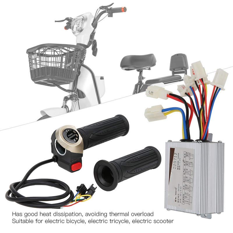 24V 500W Brush Controller with LCD Display Electric Quantity Throttle
