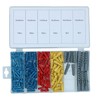 AB Tools 220pc Wallplugs Raw 20-60mm Rawl Plug Wall Coloured