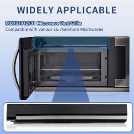 Upgraded MDX61912701 Microwave Vent Grille fit for LG Kenmore Microwave Oven - Replaces 2119394, AP5202555, PS3535252, EAP3535252