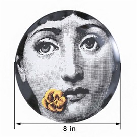 Beccalame Decorative Plates Handmade Ceramic Ornament for Home&Office Wall Decors (with Hanger) (F4)