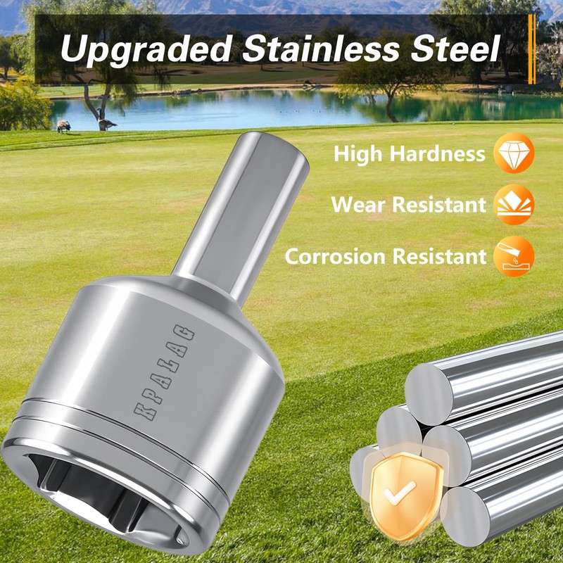 KPALAG Upgraded Stainless Steel Scissor Jack Socket Drill Adapter Compatible