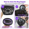 ZENO Dual-Panel Foldable Solar Bug Zapper Outdoor Indoor, 3-in-1 Solar