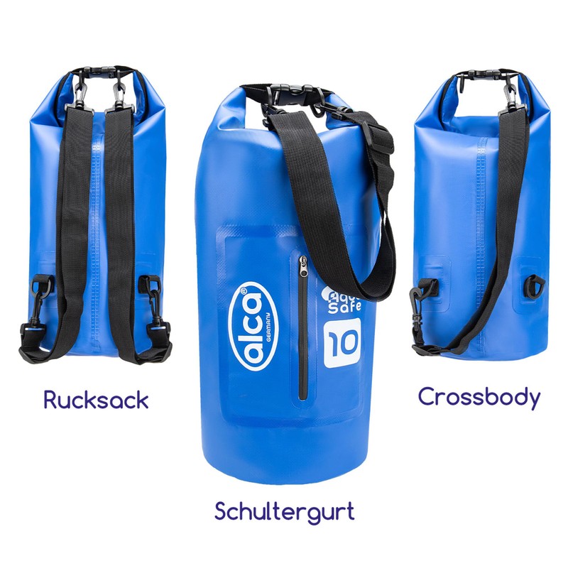 alca® Dry Bag Waterproof Bag 10L Dry Bag, Roll-Top Closure,