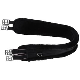 Kerbl Covalliero Saddle Girth Long Girth Anatomical Faux Fur Black Saddle Girth Length 130 cm
