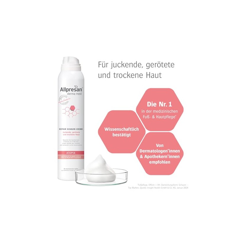 Allpresan Derma med Atopix Intensive Care Foam Cream, 200 ml