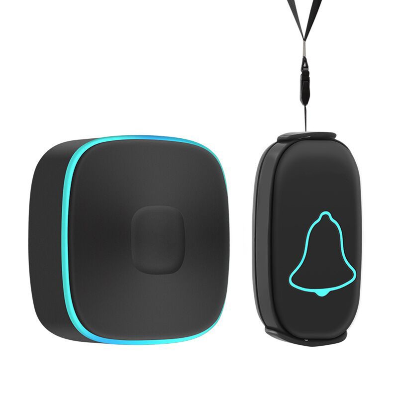 Wireless Doorbell Waterproof with 1 Transmitter and 1 Receiver One