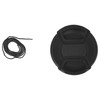 vhbw Lens Cap 62 mm Inner Grip Snap On Black