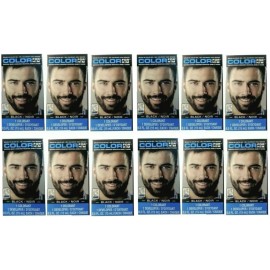 CLOR Lot Of (12) Men's Black Brush-In Hair Gel Coloring Kits. Free Shipping