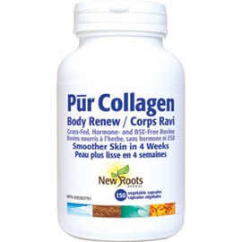 New Roots Pur Collagen Body Renew (Smoother Skin in 4 Weeks), 150 Vegetable Capsules