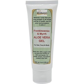 Gel De Aloe Vera Con Incienso Y Mirra Para Cabello, Rostro Y Cuerpo, Elaborado Con 94% De Aloe Vera Orgánico, Hidratante Facial (113 G)