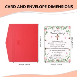 Pastors Wife Appreciation Cards Gifts, Pastors Wife Gifts for Women, The Preacher's Wife Gifts, Unique Birthday Christmas Gifts for Pastors Wife, Appreciation Gifts for Pastor Wife, Religious Card