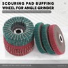 Rustark 8 Pcs 4"Nylon Fiber Flap Disc Polishing Grinding Wheel