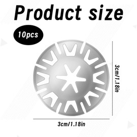 Heat Shield Clips,20 Pcs Exhaust Heat Shield Clips,Metal Heatshield Clips,Car Heat Shield Clips Compatible for Vw 30mm/11.8 In Exhaust Shield Clips Kit