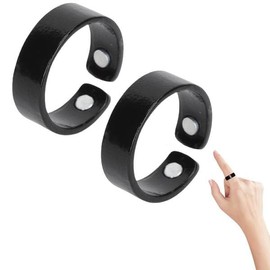 Blutzuckerkontrollring, Lymphdrainage Magnetring, Verstellbare Öffnung Ring, 2 Stück Akupressur Blutzuckerregulierungsring verstellbarer Blutzuckerkontrollring für Damen und Herren