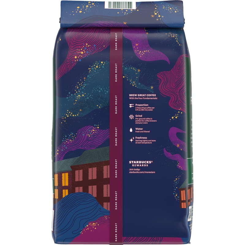 Starbucks Whole Coffee Beans, Dark Roast Hot or Iced Coffee,
