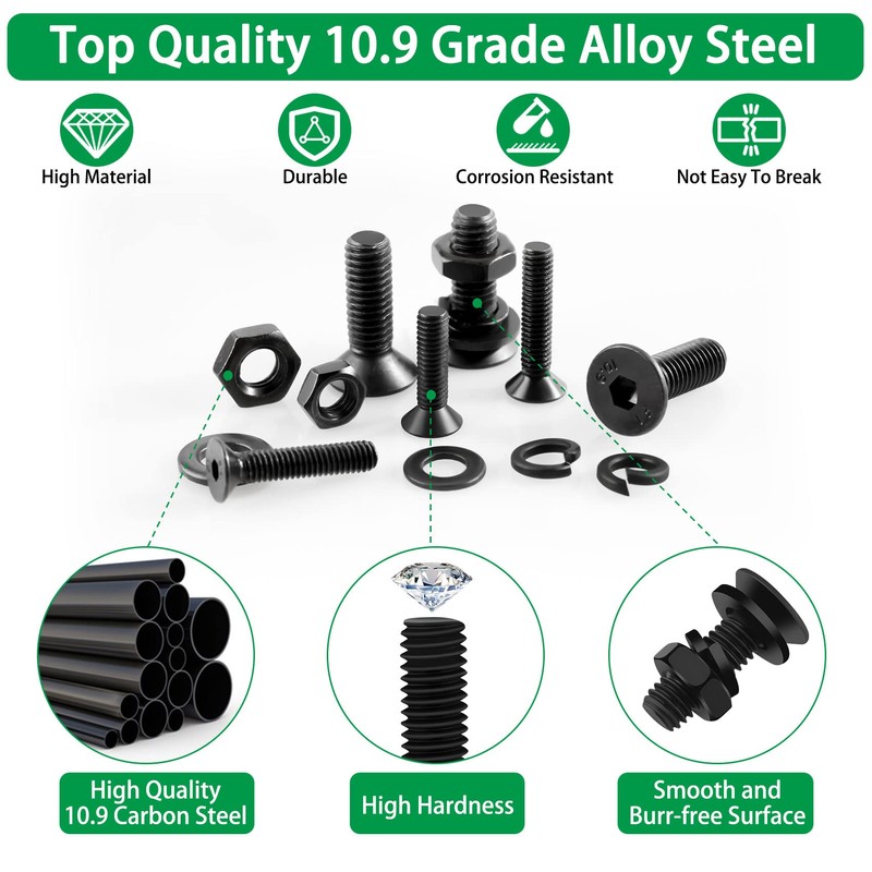 Metric Screws Suitable for 3D Printer DIY, 1500PCS M2 M3