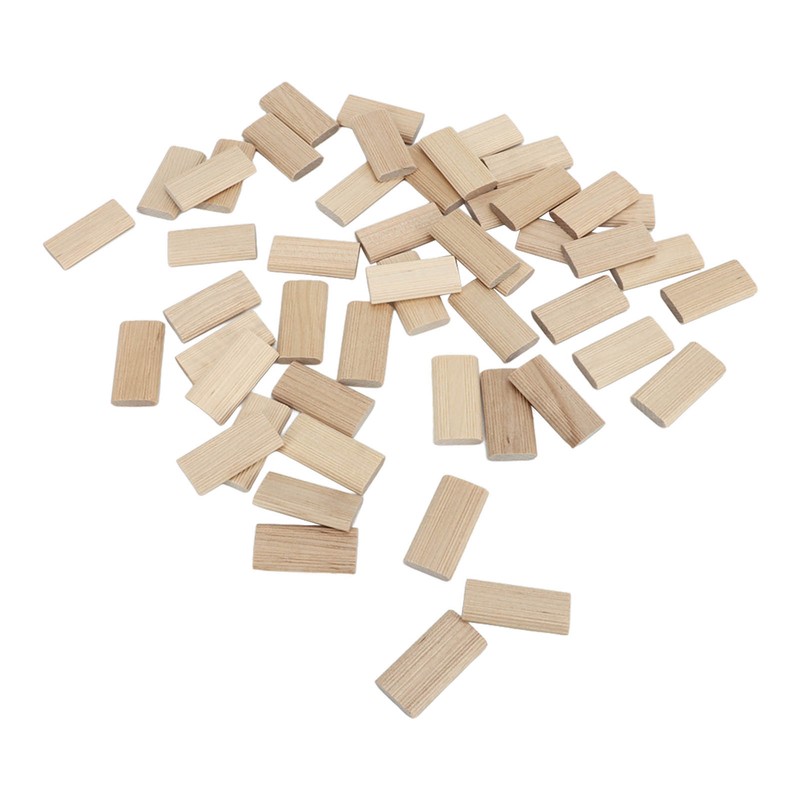 50Pcs Beech Wood Domino Tenon Stopper for Crafting Woodworking Furniture
