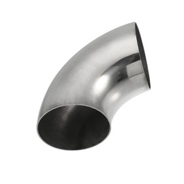 Partuto 1pcs OD 3 Inch 90 Degree 1.2mm Thickness Car Exhaust Elbow Pipe Replacement