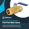 Eastman - Válvula de bola de compresión de 3/4 pulgadas,