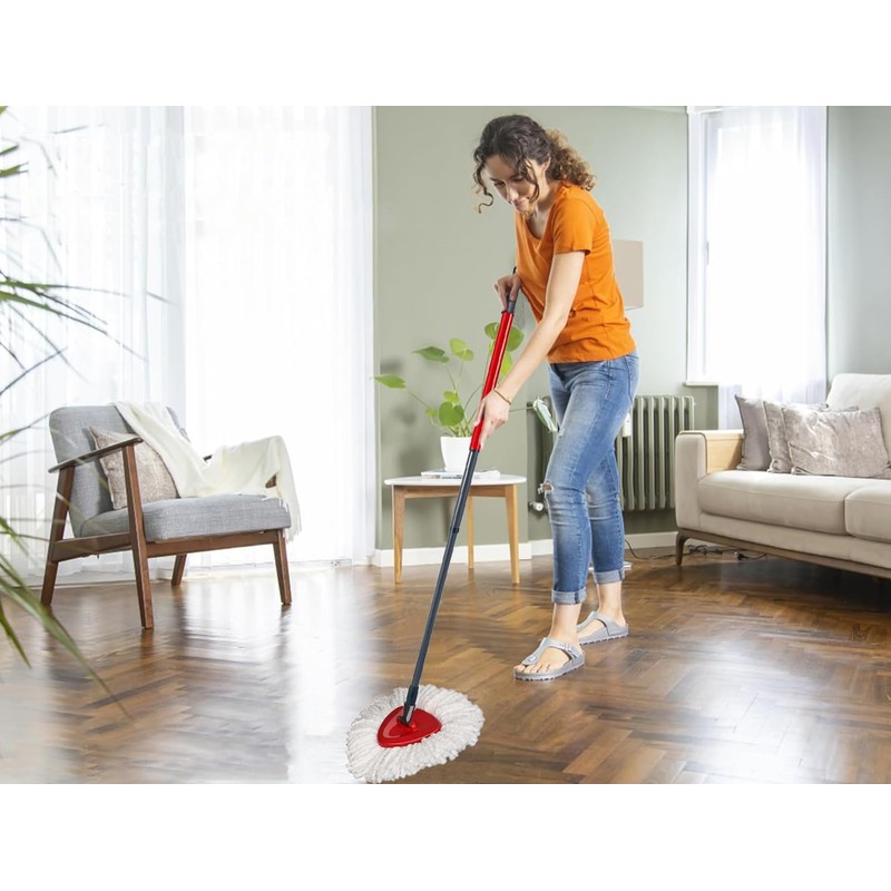 4 Pack Spin Mop Replacement Head with 1 Rotating Mop