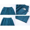 Ougelebo Swimming Trunks Long with Zip Pocket Swimming Shorts Quick
