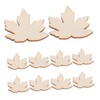 SHINEOFI 100pcs Unfinished Wooden Maple Leaves Cutouts for DIY Crafts