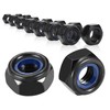 Pack of 50 Stainless Steel Nuts, Self-Locking Nuts, Stainless Steel,