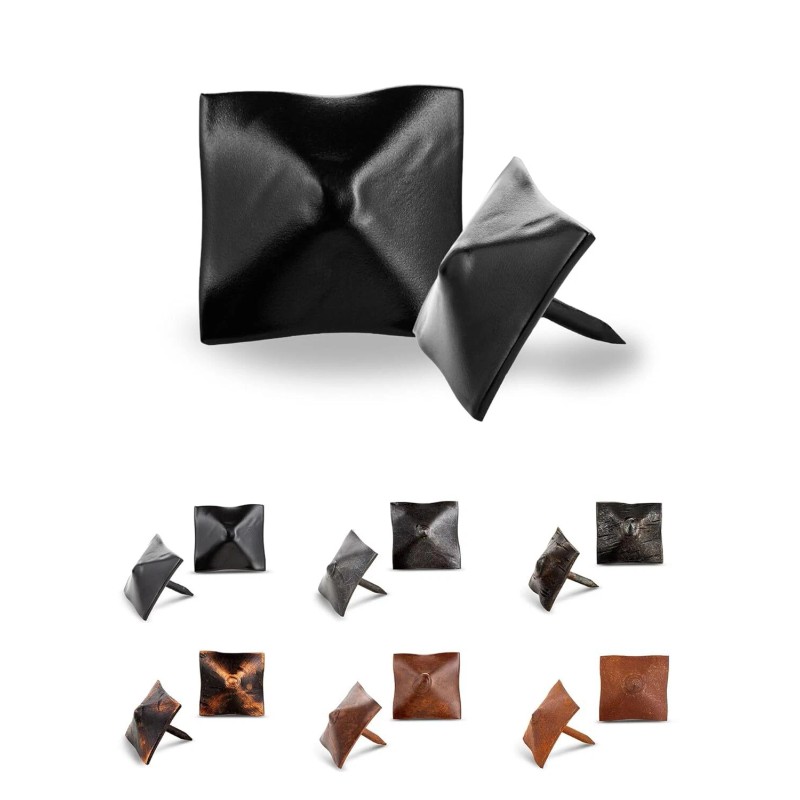 Borderland Rustic Hardware 100 Pack Square Pyramid Door Clavos Decorative