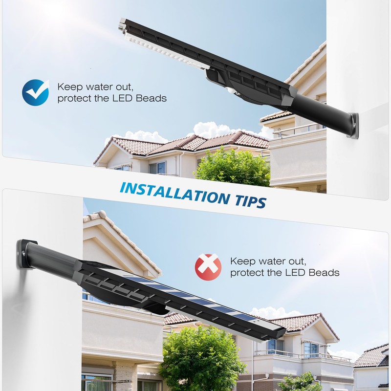 Solar Lights Outdoor Waterproof, 6500K Solar Flood Lights Outdoor Dusk