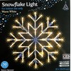 WARM WHITE SNOWFLAKE WINDOW LIGHT CHRISTMAS XMAS LED LIGHT