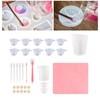 Silicone Measuring Cup Tool Kit Spatula Finger Gloves Pipettes Epoxy