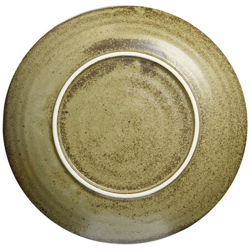 Mino Ware 131-0906 Oval Plate, Karatsu White Brush