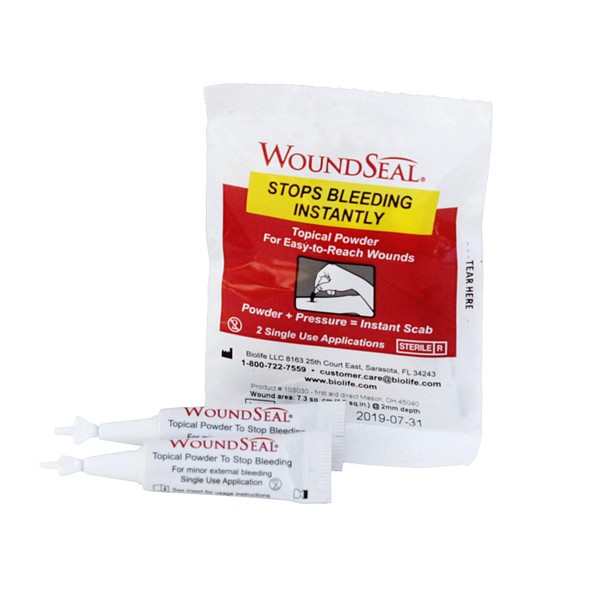 Medique 2332 WoundSeal Powder Easy to Reach Wounds 2 Applications