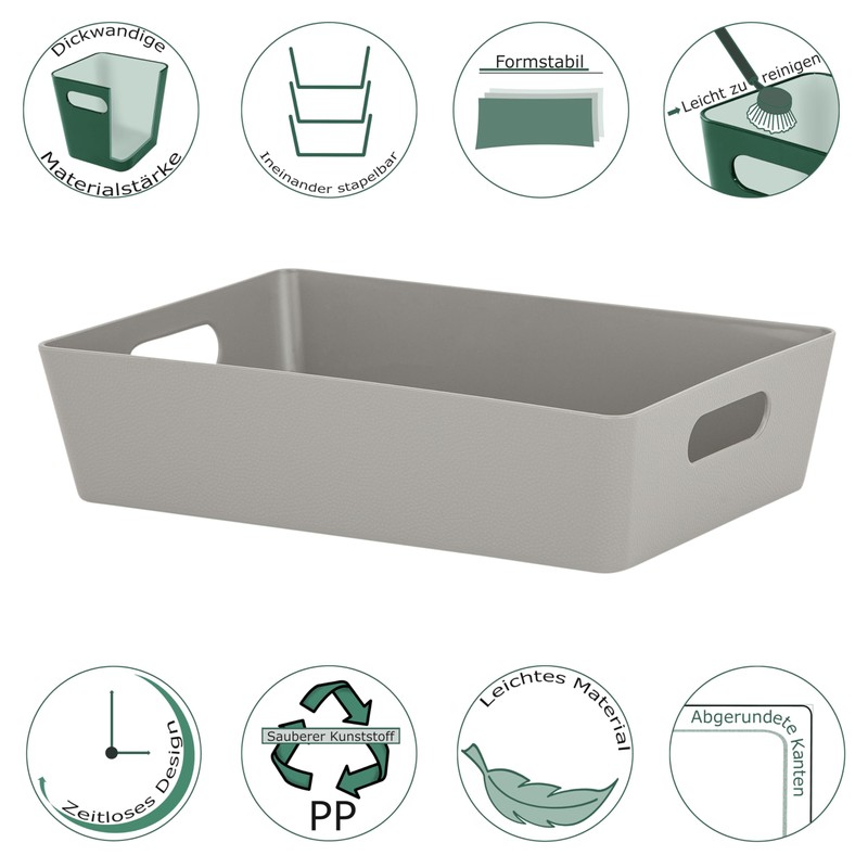 #11 3 x Drawer Organiser Organiser Box, 6 cm High,