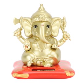AUNMAS Solar Swinging Elephant Toy, Solar Automatic Bobble Toy Lucky Decoration for Dashboard Home Window Desk